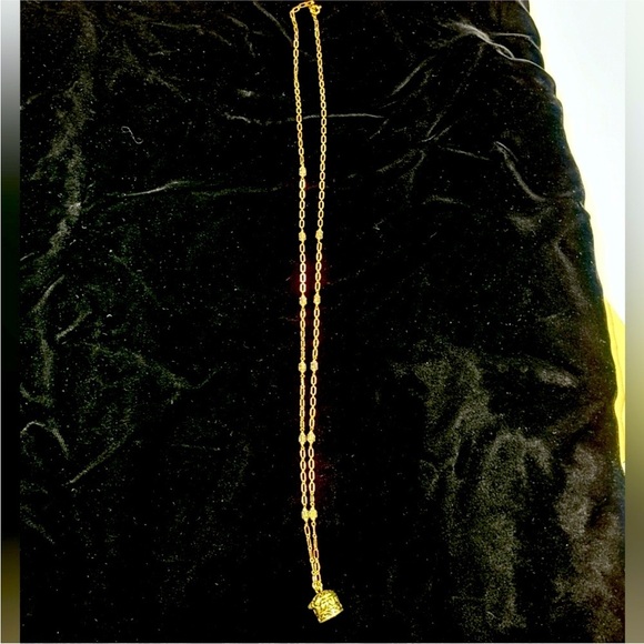 New Gold Prayer Box Necklace heart design - Picture 1 of 8